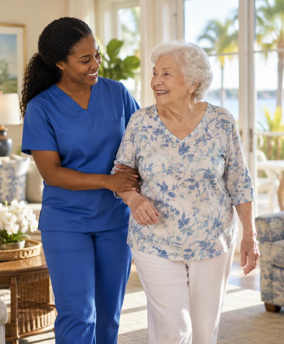 Lovadens Care caregiver providing companion care in Miramar, FL